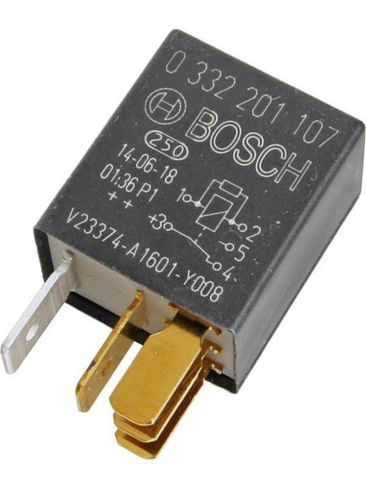 Bosch C/Over Micro Relay 12V 20/10Am N/O 5 Pin No Bracket Resistor (332201107) 0332201107 BOSCH - Micks Gone Bush
