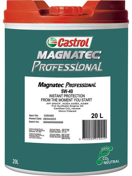 Castrol 5W-40 Magnatec Professional Engine Oil 20 Litre 3350465 Castrol - Micks Gone Bush