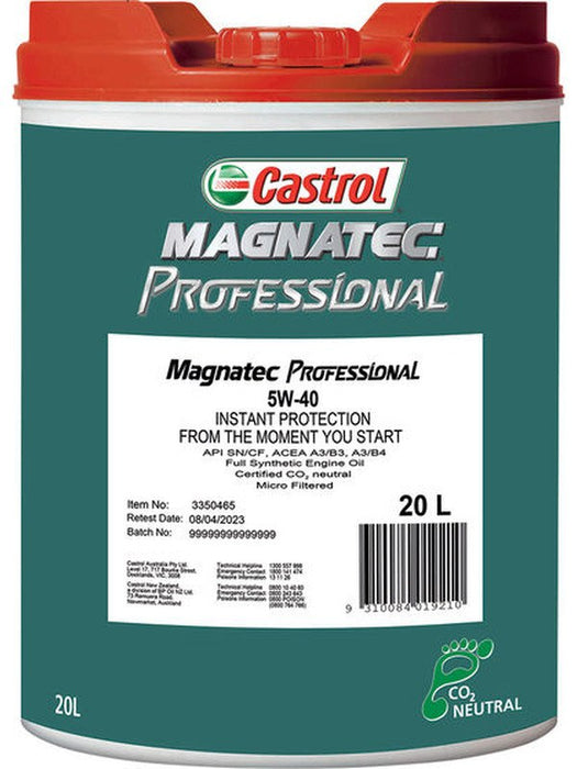 Castrol 5W-40 Magnatec Professional Engine Oil 20 Litre 3350465 Castrol - Micks Gone Bush