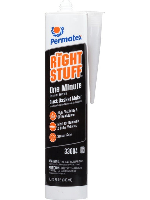 Permatex The Right Stuff Gasket Maker Black Cartridge 300Ml Px33694 33694 Permatex - Micks Gone Bush
