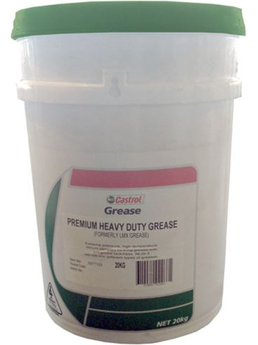 Castrol Premium Heavy Duty Grease 20Kg Multi Service Bearing (33) 3377123 Castrol - Micks Gone Bush
