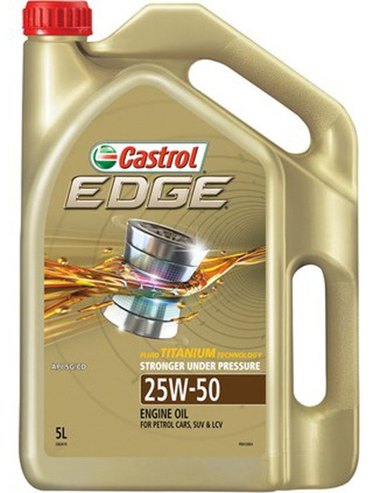 Castrol 25W-50 Edge Titanium Engine Oil 5 Litre 3383419 Castrol - Micks Gone Bush
