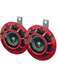 Hella Supertone Horn Kit 12V 300/500HZ Red 003399803 = 003399801 003399801 Hella - Micks Gone Bush