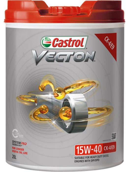 Castrol 15W-40 Ck-4 E9 Vecton Diesel Engine Oil Ck-4 E9 20 Litre 3413003 Castrol - Micks Gone Bush