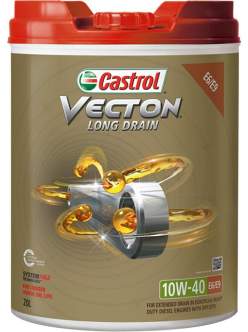 Castrol 10W-40 Vecton Ld E6 E9 Diesel Engine Oil 20 Litre 3415494 Castrol - Micks Gone Bush