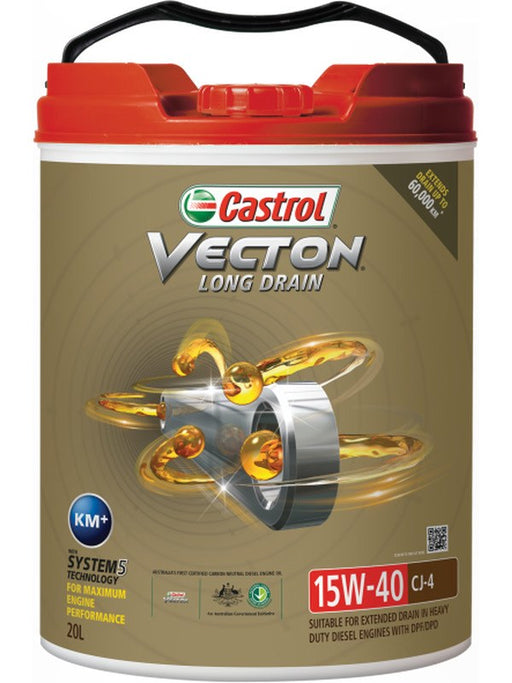Castrol 15W-40 Ck-4 E9 Ld Vecton Engine Oil 20 Litre 3418174 Castrol - Micks Gone Bush