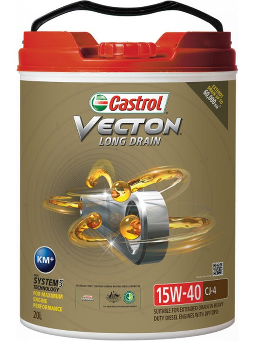 Castrol 15W-40 Ck-4 E9 Ld Vecton Engine Oil 20 Litre 3418174 Castrol - Micks Gone Bush