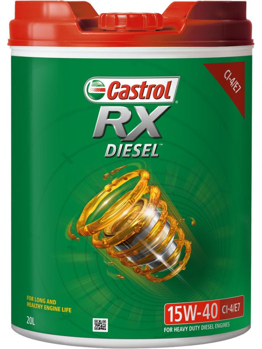 Castrol 15W-40 Ci-4 E7 Rx Diesel Engine Oil 20 Litre 3418225 Castrol - Micks Gone Bush