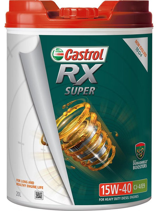 Castrol 15W-40 Cj-4 E9 Rx Super Engine Oil 20 Litre 3418280 Castrol - Micks Gone Bush
