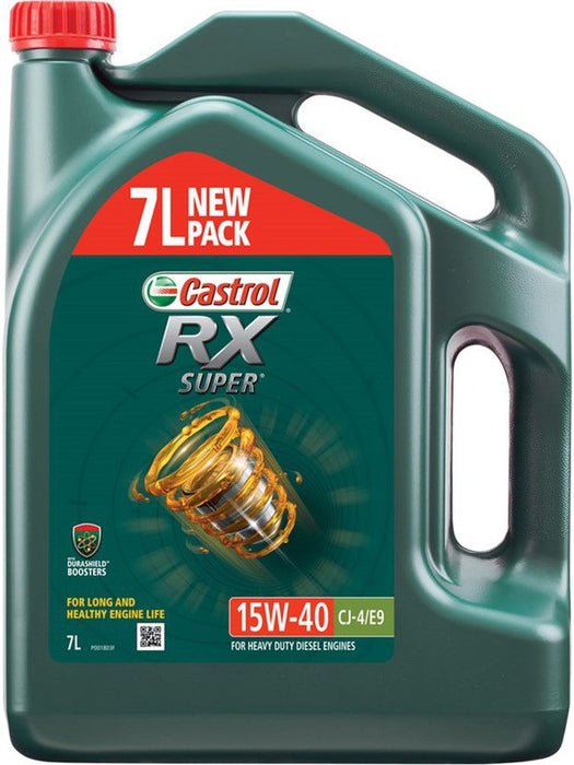 Castrol 15W-40 CJ-4 E9 RX Super Engine Oil 7 Litre 3420723 Castrol - Micks Gone Bush