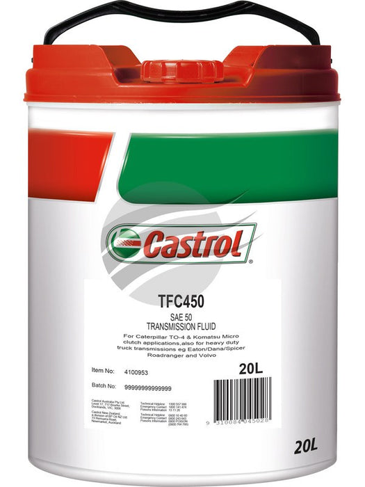 Castrol 20L Tfc 450 Sae50 85W-90 Gear & Transmission Oil 3427644 Castrol - Micks Gone Bush