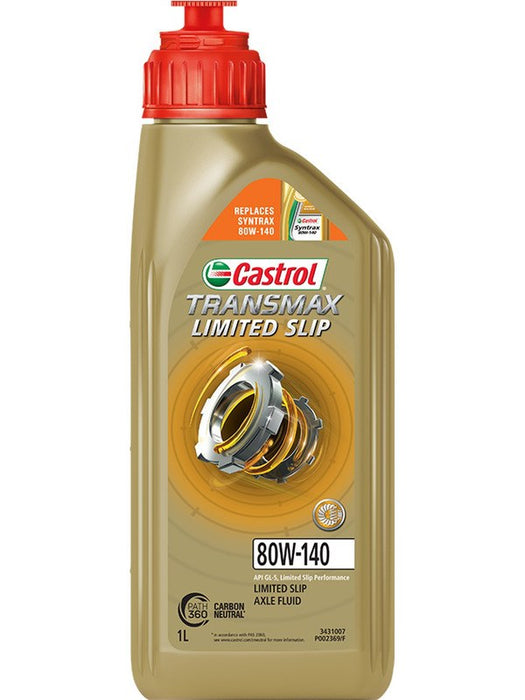 Castrol Transmax Limited Slip 80W-140 Gl-5 Gear Oil 1L 3431007 Castrol - Micks Gone Bush