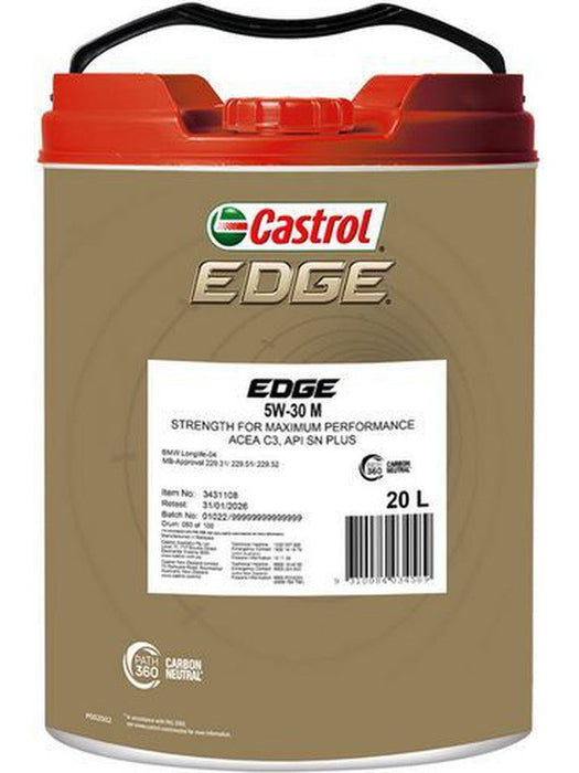 Castrol Edge 5W-30 M Sn + Acea C3 Ll04 Engine Oil 20L 3431108 Castrol - Micks Gone Bush