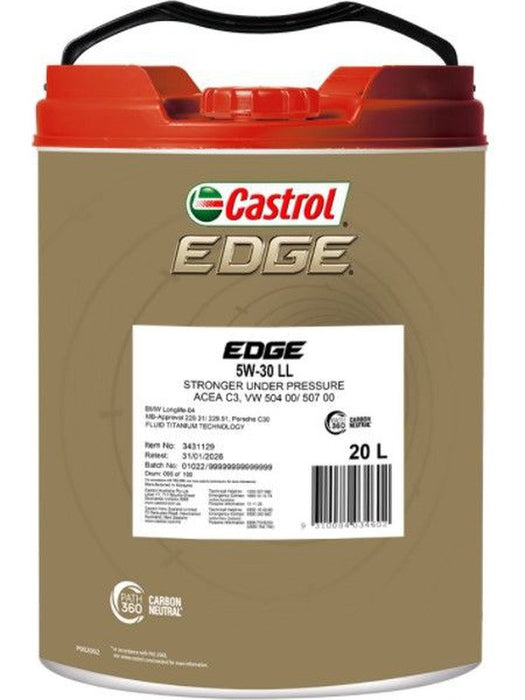 Castrol Edge 5W-30 Ll Acea C3 Engine Oil 20L 3431129 Castrol - Micks Gone Bush