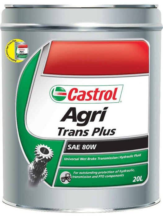 Castrol 20L 80W Agri Trans Plus Oil 3431148 Castrol - Micks Gone Bush