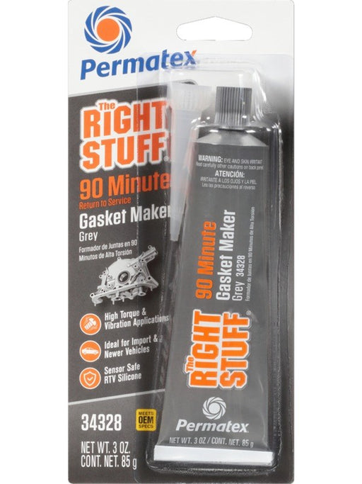 Permatex The Right Stuff 90 Minute Gasket Maker Gray 3 oz. 34328 PERMATEX - Micks Gone Bush