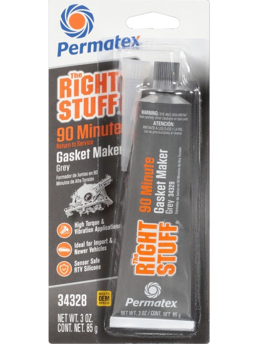 Permatex The Right Stuff 90 Minute Gasket Maker Gray 3 oz. 34328 PERMATEX - Micks Gone Bush