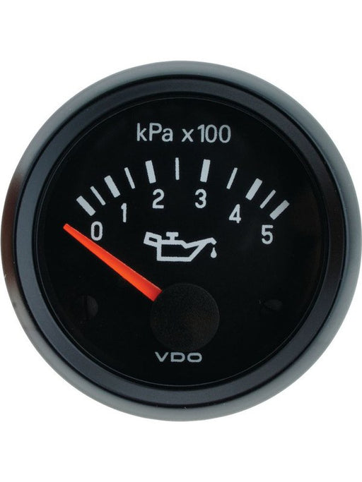 VDO Cockpit Vision Oil Press Gauge Electric 0 - 500Kpa 12V 52mm 350010016 VDO - Micks Gone Bush