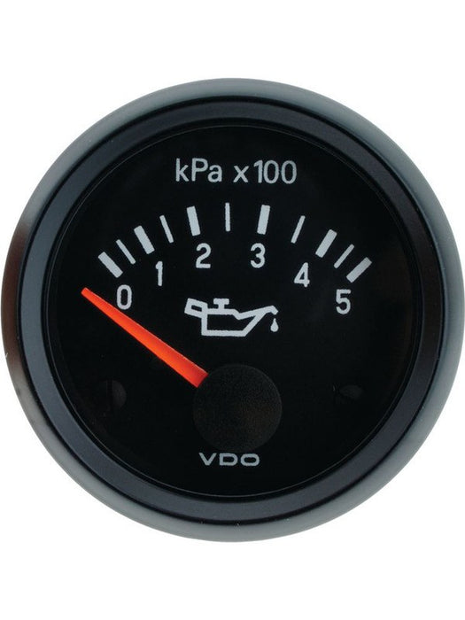 VDO Cockpit Vision Oil Press Gauge Electric 0 - 500Kpa 12V 52mm 350010016 VDO - Micks Gone Bush