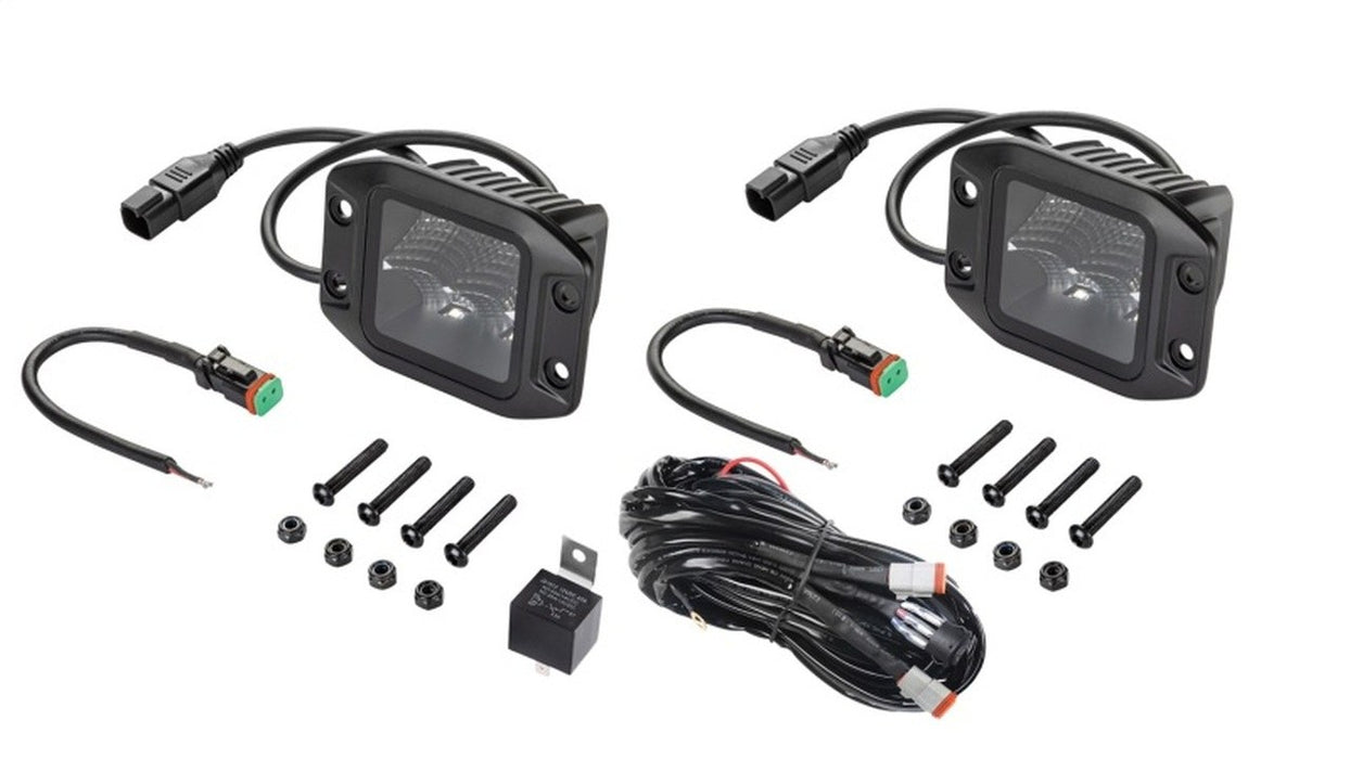 Hella Universal Black Magic 3.2" L.E.D. Cube Kit Flood Beam Mount 358176831 Hella - Micks Gone Bush
