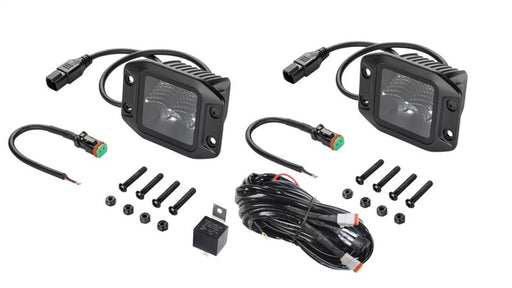 Hella Universal Black Magic 3.2" L.E.D. Cube Kit Flood Beam Mount 358176831 Hella - Micks Gone Bush