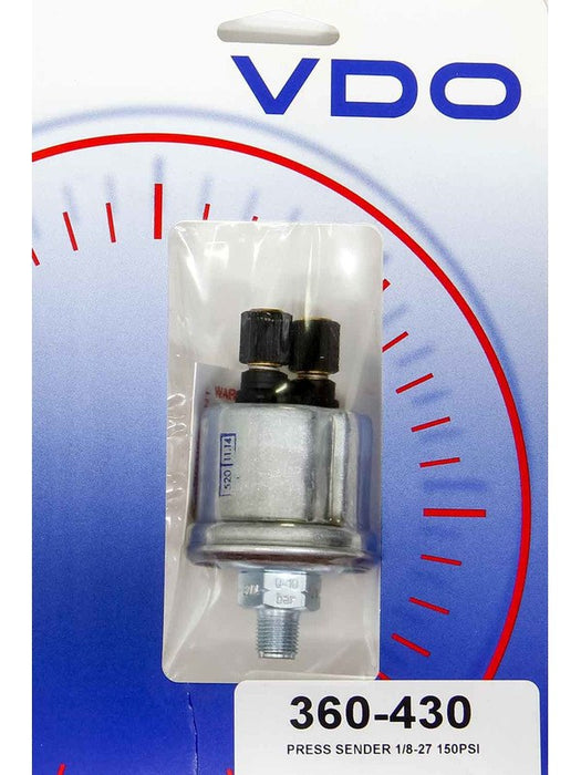 VDO Pressure Sending Unit Electric 1/8 in NPT Male 150 psi Floating G (360-430) 360.43 VDO - Micks Gone Bush