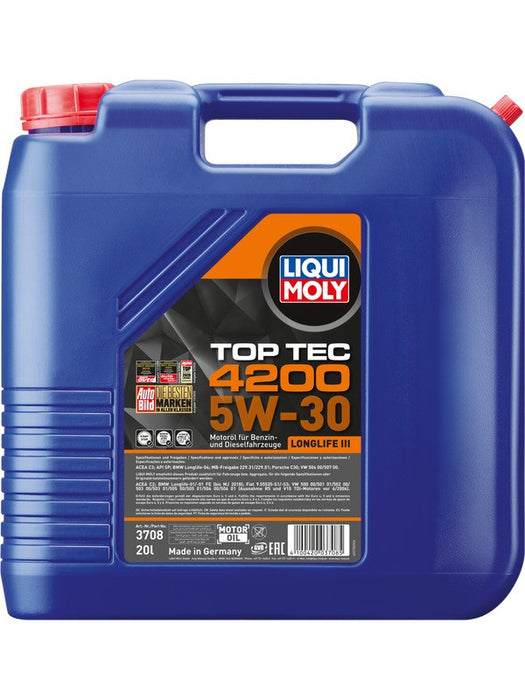 Liqui Moly Top Tec 4200 5W-30 20L 3708 Liqui Moly - Micks Gone Bush