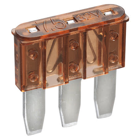 Narva Micro 3 Blade Fuse 7.5A Brown 5 Pack Part No. 51207BL FUSE NARVA - Micks Gone Bush