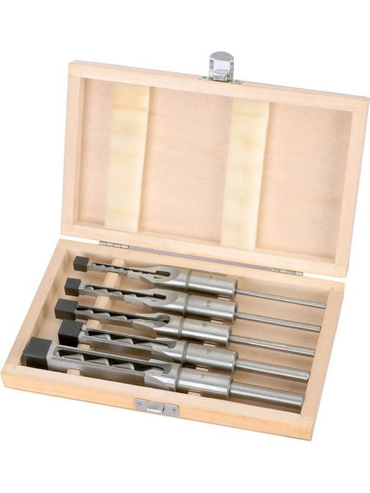 Draper Tools Hollow Square Mortice Chisel And Bit Set 5 Piece 40406 Draper Tools - Micks Gone Bush