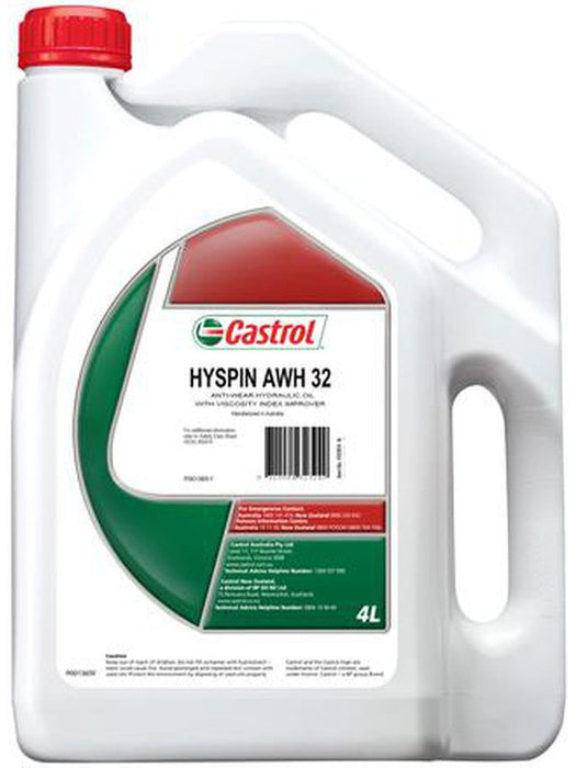 Castrol Hyspin Awh32 Hydraulic Oil 4 Litre 4103014 Castrol - Micks Gone Bush