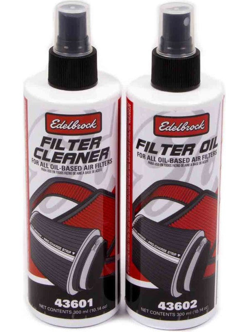 Edelbrock Air Filter Service Kit 10 oz Pump Bottle Cleaner and Oil Edel 43600 Edelbrock - Micks Gone Bush