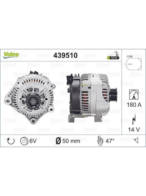 Valeo Alternator 12V 180A Bmw E63 E65 6 7 540I 550I 650I 735I 740I 745I 439510 Valeo - Micks Gone Bush