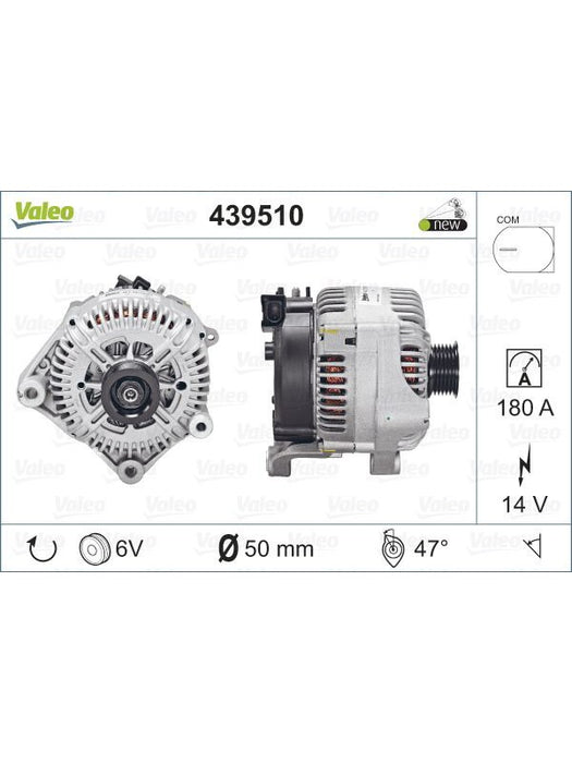 Valeo Alternator 12V 180A Bmw E63 E65 6 7 540I 550I 650I 735I 740I 745I 439510 Valeo - Micks Gone Bush