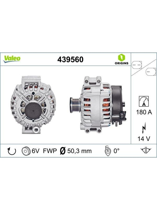 Valeo Alternator 439560 Alternators & Generators Valeo - Micks Gone Bush