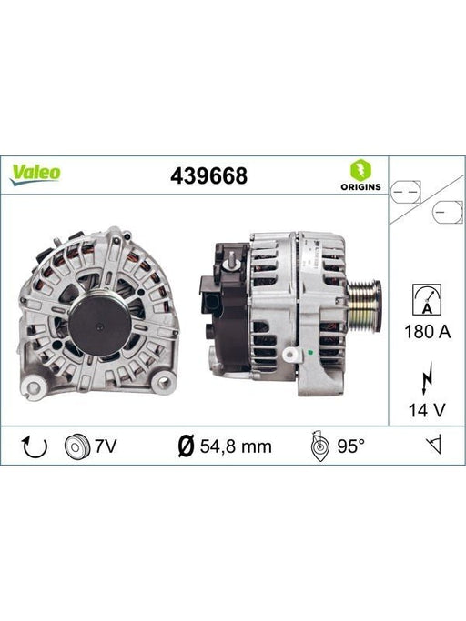 Valeo Alternator 14V 180A Bmw X5 530D E70 N57D30 439668 Alternators & Generators Valeo - Micks Gone Bush