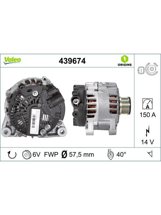 Valeo Alternator 439674 Alternators & Generators Valeo - Micks Gone Bush