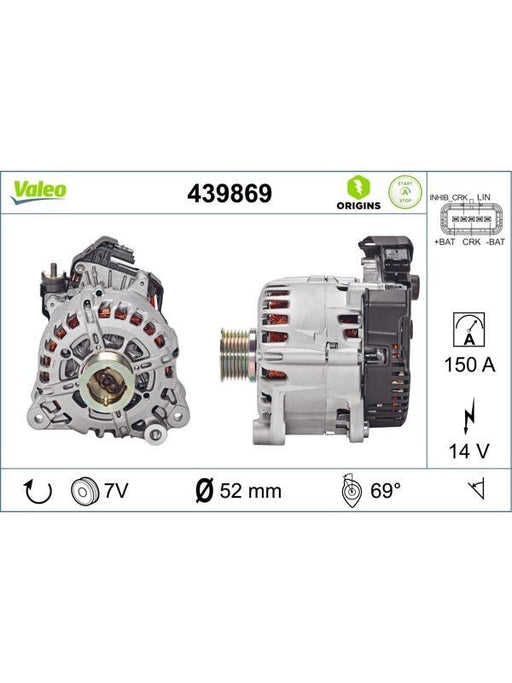 Valeo Starter Generator 439869 Alternators & Generators Valeo - Micks Gone Bush