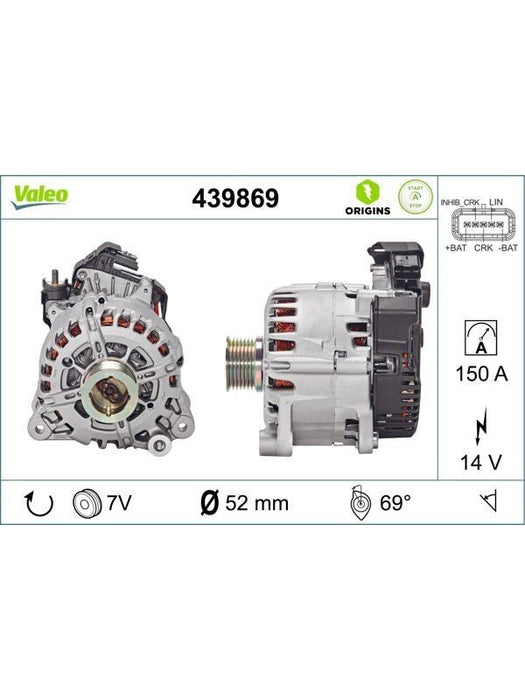 Valeo Starter Generator 439869 Alternators & Generators Valeo - Micks Gone Bush