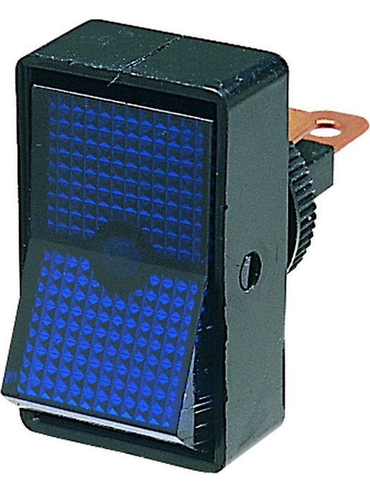 Hella Rocker Switch Off-On 12V 10A Blue Illuminated Suit 12mm Dia Opening 4443 Hella - Micks Gone Bush