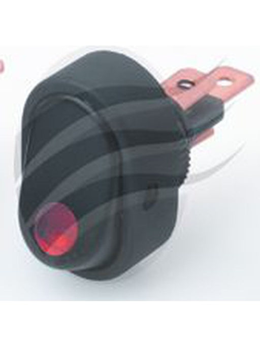 Hella Compact Rocker Switch 12V 16A Off/On Red Illuminated 12mm Diam 4478 Hella - Micks Gone Bush