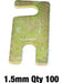 Nolathane Front Control Arm Alignment Shims 1.5mm Pack 100 45316 Nolathane - Micks Gone Bush