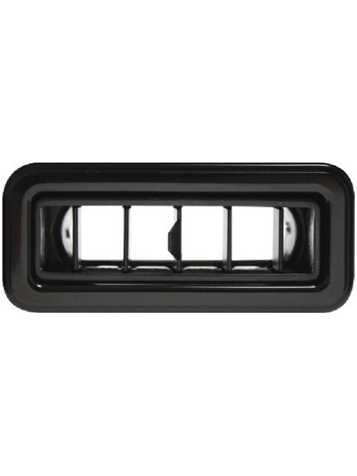 Vintage Air Black Anodis Streamline Louver Rect 1.75X4.875 Blk Alum Tr 490622 Vintage Air - Micks Gone Bush