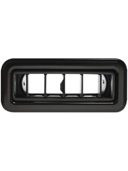 Vintage Air Black Anodis Streamline Louver Rect 1.75X4.875 Blk Alum Tr 490622 Vintage Air - Micks Gone Bush