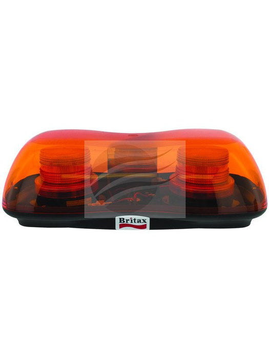 Britax Amber LED Mini Lightbar 10-100V Permanent Mount 4X Strobe & 1X 493-00 Britax - Micks Gone Bush