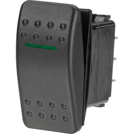 Narva Rocker Switch On/off Spst 12V Green Illuminated 20A Part No. 63113BL SWITCH NARVA - Micks Gone Bush