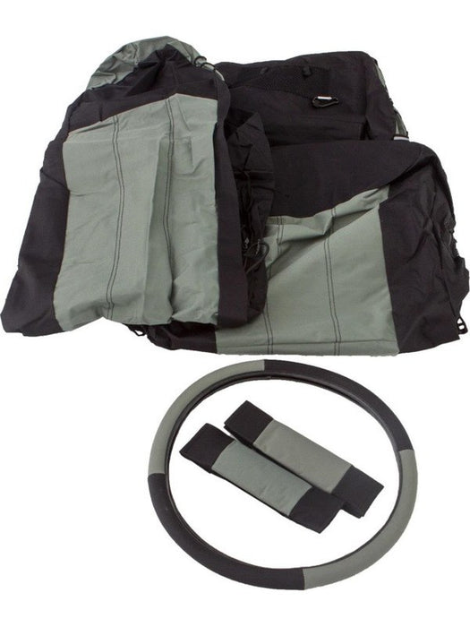 Rampage 1987-1995 For Jeep WranglerYJ Comfort Combo Seat Covers Black/ 5056521 RAMPAGE - Micks Gone Bush