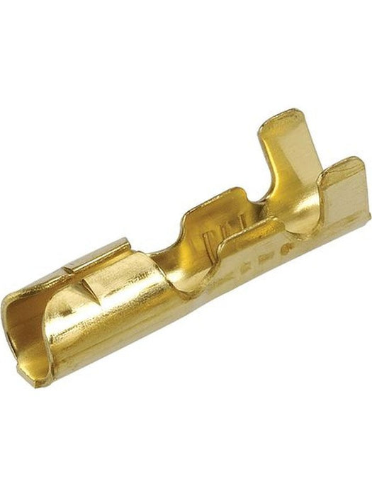 Narva Female Terminal Non-Insulated Brass 4mm Pack of 100 56201 Narva - Micks Gone Bush