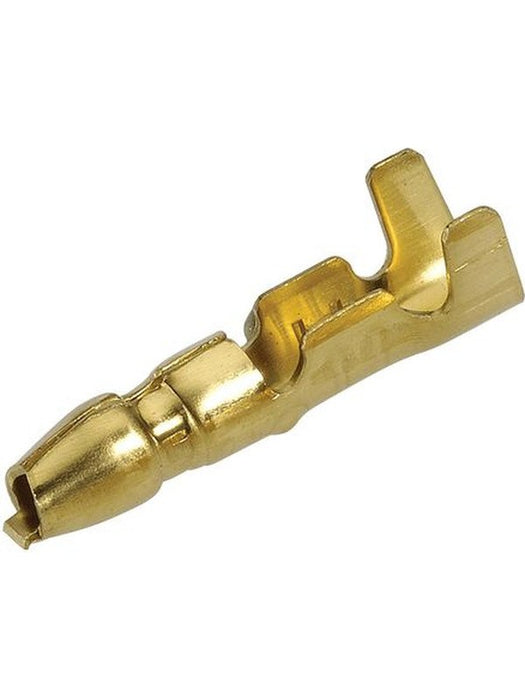 Narva Male Terminal Non-Insulated Brass 4mm Pack of 100 56205 Narva - Micks Gone Bush
