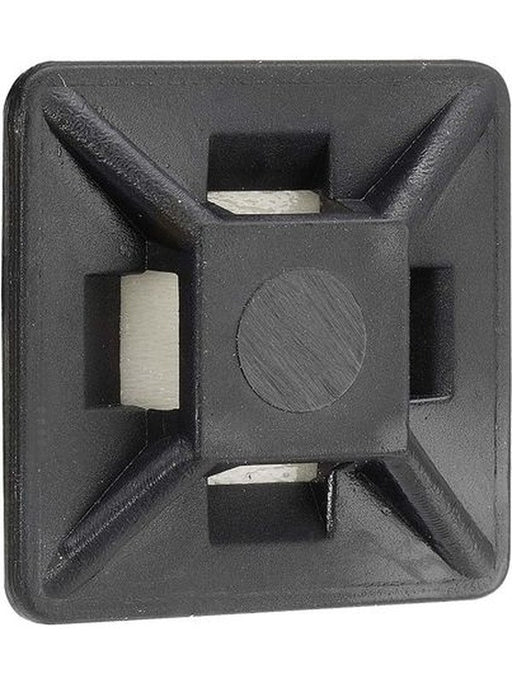 Narva Black U.V. Weather Resistant Cable Tie Mounts 19 x 19mm Pack 100 56442 Narva - Micks Gone Bush