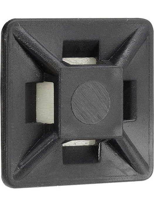Narva Black U.V. Weather Resistant Cable Tie Mounts 19 x 19mm Pack 100 56442 Narva - Micks Gone Bush